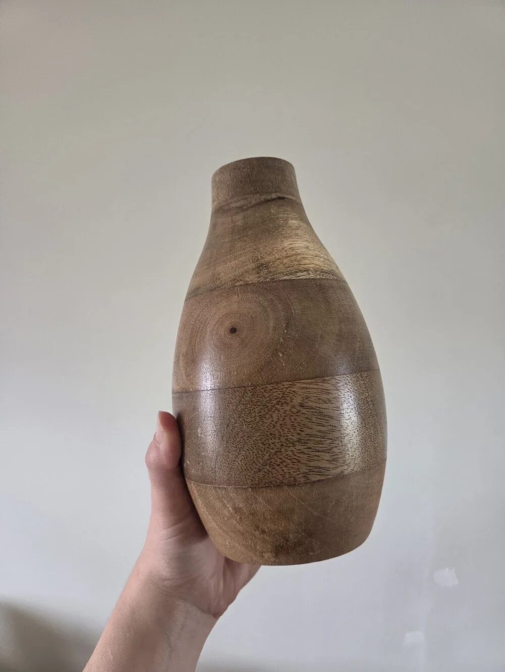 Handmade Segmented Wooden Bud Vase – 8